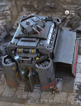 未来科技军事坦克3D模型合辑