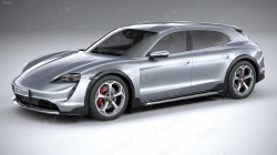 Porsche保时捷Taycan 4S Cross Turismo汽车3D模型