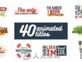 40个时尚文字字幕标题动画AE模板40 Animated Titles