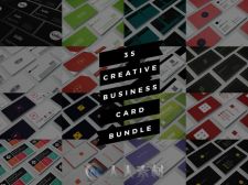 35款创意商业名片合集PSD模板35-Creative-Business-Card-Bundle
