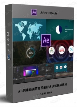 AE创建动画信息图表技术训练视频教程