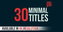 30组小标题字幕动画AE模板 VideoHive 30 Minimal Titles V2 11357719