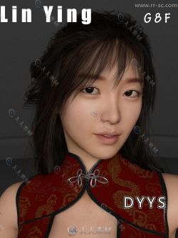 亚籍青春性感活力女孩3D模型