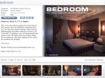 unity3d 室内场景模型 bedroom 夜晚卧室场景