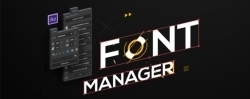 Font Manager字体动画AE脚本V2.0.1版