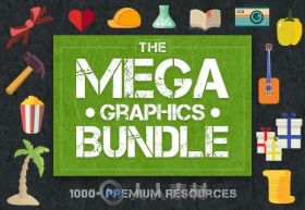 1000款高级图形合辑PSD模板The Mega Graphics Bundle with 1000+ Premium Resources