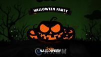 万圣节派对片头动画AE模板 Videohive Halloween Party Opener 13125220