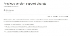 Autodesk 公司将停止发布旧版应用程序的激活码 降低风险的同时为用户提供所需的帮助