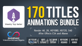 170种独特而优雅的标题动画AE模板Videohive 170 Titles Animations Bundle 16931322