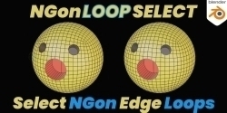 NGon Loop Select模型边缘旋转工具Blender插件V2.1.0版