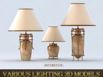 不同的光照的3 D模型Various Lighting 3D Models
