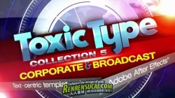 《DJ最强AE字体Logo模板合辑Vol.5》Digital Juice ToxicType Collection 5 Corpora...