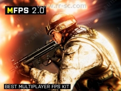 FPS第一人称射击多人联机游戏模板Unity游戏素材资源