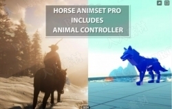 骑乘系统3D动物角色Unity游戏素材资源