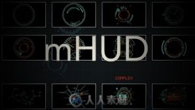 50组科幻全息影像元素视频素材合辑 MOTIONVFX MHUD