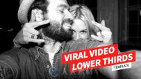 纯色立体下横栏动画AE模板 Videohive Viral Video Lower Thirds Template 13226825