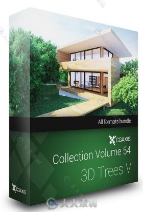 42组高精度树木植物3D模型合辑  CGAXIS VOLUME 54 3D TREES V