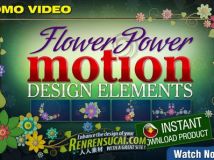 《DJ生长花纹视频素材合辑》Digital Juice Flower Power Motion Design Elements