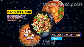 4K餐厅餐饮食物展示产品促销宣传AE模板 Videohive 4K Restaurant Product Promo ...