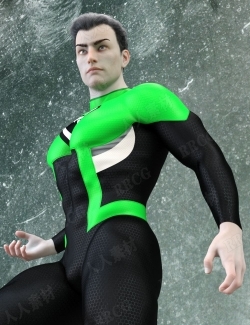 帅气健壮男性科幻超人帅气角色3D模型合集