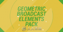 清新几何电视包装动画AE模板 Videohive Geometric Broadcast Elements Pack 8606180