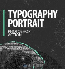 文字印刷图像特效PS动作graphicriver-15007486-typography-portrait-photoshop-action