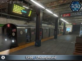 庞大全面的城市地铁城市环境3D模型Unity游戏素材资源