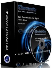 C4d角色头发制作训练视频教程 Cineversity Hair Tutorials Cinema 4D by Patrick G...