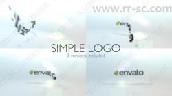 简单条形拼接Logo演绎动画AE模板