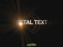 《金属电影预告文字效果 AE包装模板》DropDrop Metal Movie Trailer Text