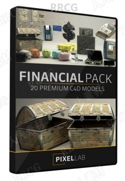C4D金融财富银行经济相关3D模型合集