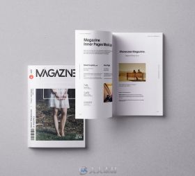 杂志展示第八版PSD模板Magazine-Mockup-Presentation-vol8