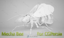 高精度机械蜜蜂3D模型 MECHA BEE