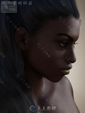 黑色的异国情调的女神3D模型合辑
