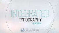 科技集成包装动画AE模板 Videohive Integrated Typography 9861533