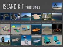 C4D岛屿3D模型包