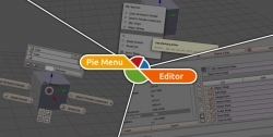 Pie Menu Editor菜单对话框侧板工具条编辑Blender插件V1.18.6版