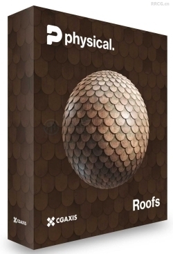 CGaxis出品100组屋顶房盖物理级PBR纹理材质合集