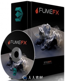 SitniSati FumeFX流体模拟引擎3dsmax插件V5.0.12版