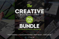 10款创意名片PSD模板10  Creative Business Card Bundle