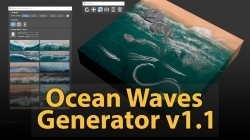 Ocean Waves Generator自动创建海浪3dsMax脚本V1.1版