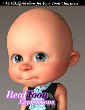 可爱宝宝面部表情3D模型合辑