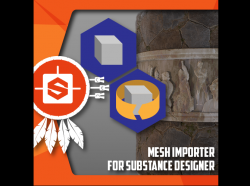 Substance Designer软件中的网格对象输入器（Mesh Importer）功能全面解析