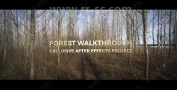 简单干净森林风格标题动画AE模板合集