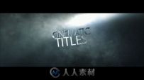E3D电影级片头巨幕文字动画AE模板 Videohive Cinematic Title 6620101 Project for...