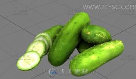 现实黄瓜3D模型