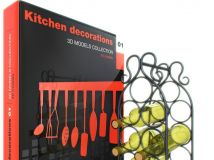《厨房用品3D模型合辑》10ravens 3D Models collection 013 Kitchen decorations 01