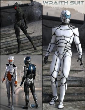炫酷时尚未来科幻装甲幽灵服3D模型合辑