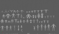 3D万物模型各种人物+动物+怪物，格式有max/obj/mb