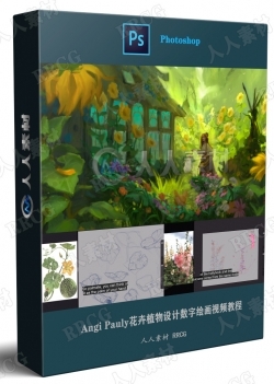 Angi Pauly花卉植物设计数字绘画视频教程